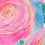 Rnunculus Flower Risograph Print, thumbnail 3 of 3