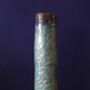 Hand Made Turquoise Ceramic Tall Vase, thumbnail 2 of 10