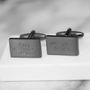 Personalised Engraved Message Cufflinks, thumbnail 1 of 2