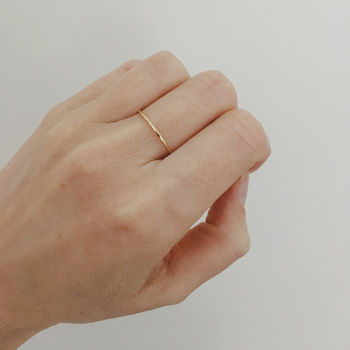 Hammered Gold Filled Stacking Ring, 7 of 7