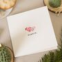 Personalised Initials Heart Christmas Card For Couple, thumbnail 1 of 7
