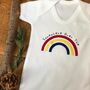 Custom 'Somewhere Over The Rainbow' Children's T Shirt, thumbnail 4 of 7