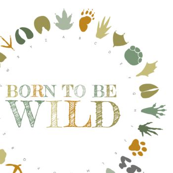 'Born To Be Wild' Animal Tracks Giclée Print, 2 of 4