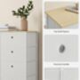 Chest Of Drawers Storage Unit Easy Pull Fabric Drawers, thumbnail 8 of 12