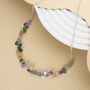 Colourful Geometric Statement Contemporary Textured Necklace, thumbnail 3 of 5