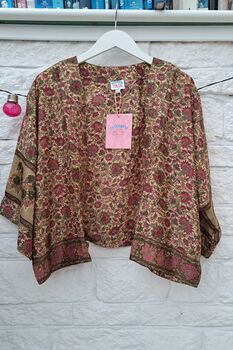 Upcycled Sari Kimono Jacket, 2 of 8