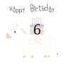Happy Birthday Pony Greeting Card, thumbnail 2 of 2