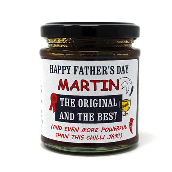 Father's Day Personalised Chilli Jam, 2 of 9