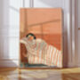 Sleeping Female Portrait Art Print, thumbnail 1 of 5