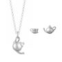 Sterling Silver Teapot Jewellery Set, thumbnail 1 of 7