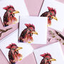 Inky Chicken Blank Greeting Card, thumbnail 5 of 5