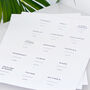 5cm X 5cm Square White Waterproof Personalised Labels, thumbnail 8 of 10