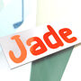 Fluorescent Name Decal Personalised Kids Name Sticker, thumbnail 6 of 6
