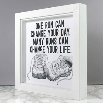 Running Quote Inspirational Art Print For Runners, 3 of 3