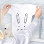 New Baby Bunny Face Romper, thumbnail 5 of 7