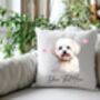 Personalised Maltese Hearts Cushion Cover Gift, thumbnail 2 of 2