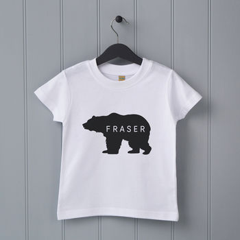 personalised bear tshirt