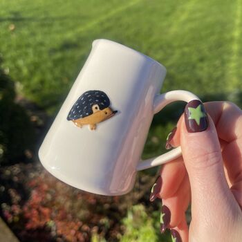 Ceramic Milk Jug With Embossed Hedgehog Design, 4 of 6