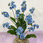 Faux Forget Me Nots Potted Plant, thumbnail 2 of 2