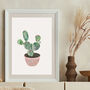 Scandi Boho Cactus Plant Wall Art Print No. Three, thumbnail 1 of 4