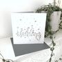 Laser Cut Wedding Word Love Diamond Card, thumbnail 7 of 12