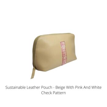 Sustainable Leather Pouches Trapezium, 2 of 6