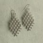 Silver Lace Bohemian Earrings, thumbnail 2 of 9
