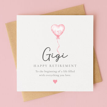 Personalised Balloon Retirement Card For Her, 3 of 7