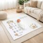 Personalised Safari Baby Milestone Blanket, First Year Photo Prop, thumbnail 2 of 2
