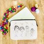 Christmas Laptop Sleeve With A Child's Drawing, thumbnail 2 of 3