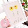 Personalised Watercolour Flower 'Couple’ A4 Print, thumbnail 1 of 2