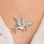 Sterling Silver Pegasus Necklace, thumbnail 1 of 12