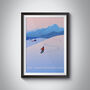 Go Snowboarding Travel Poster Art Print, thumbnail 1 of 8