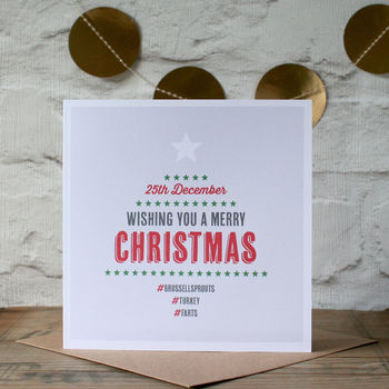 Personalised Hashtag Christmas Card, 2 of 7