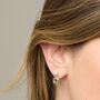 Nova Blue Topaz And Cultured Freshwater Pearl Drop Earrings, thumbnail 1 of 3