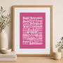 Personalised Word Art Print, thumbnail 4 of 5