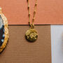 24ct Gold Plated World Map Necklace, thumbnail 3 of 5