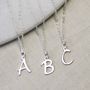 Sterling Silver Initial Necklace, thumbnail 1 of 3