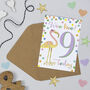 Flamingo 9th Birthday Card, thumbnail 1 of 2