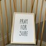 'Pray For Surf' Handlettered Print, thumbnail 3 of 3