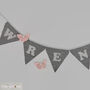 Bunting Grey And White Personalised Baby Room Decor, thumbnail 10 of 11