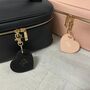 Personalised Saffiano Leather Heart Key Chains Key Rings, thumbnail 3 of 5