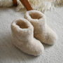 Children’s Merino Wool Slippers – Eskimo, thumbnail 1 of 3