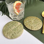 Green Round Nanny Ceramic Coaster, thumbnail 6 of 12