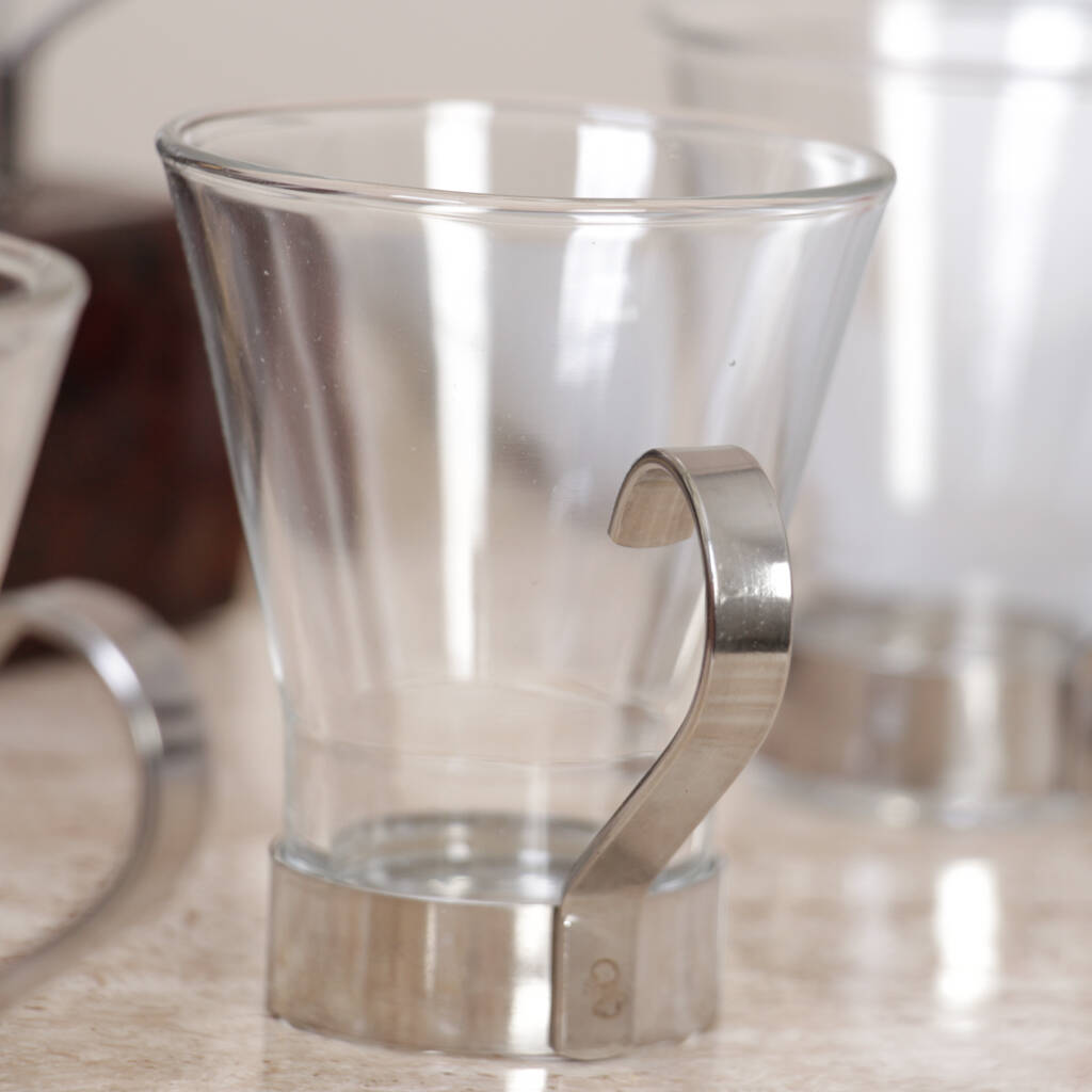 Contemporary Thermo Glass And Steel Mug By Dibor