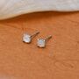 Sterling Silver Mother Of Pearl Stud Earrings, thumbnail 4 of 12