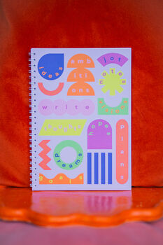 Shapes Notebook With Bright Bold Patterns, 2 of 2