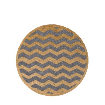 Circular Zigzag Striped Print Doormat, 4 of 4