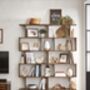 Six Tier Bookshelf Room Divider Modern Storage Unit, thumbnail 6 of 12