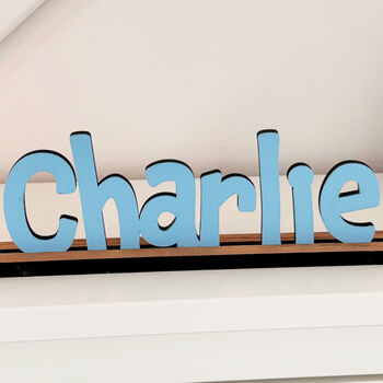 Personalised Name Standing Sign With Base, 4 of 4